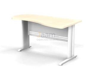 Мебель для персонала Стол асимметричный правый на L-образном каркасе B114/1