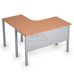 Мебель для персонала Стол криволинейный на металлических опорах правый 2МК.129