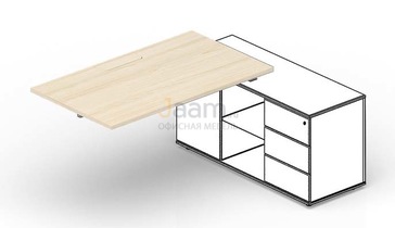 Мебель для персонала Cтол для крепления к сервисной опорной тумбе (меламиновый аутлет) STPM128FU