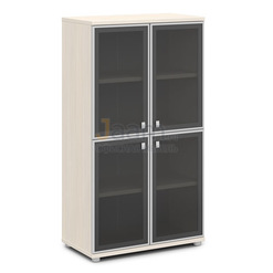 Мебель для персонала Шкаф стеклом в алюминиевом профиле V-669