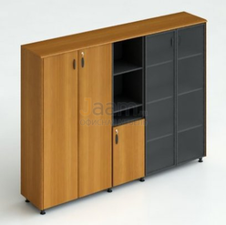 Кабинет руководителя Офисный шкаф комбинированный для документов 260/3 ДСП Тик