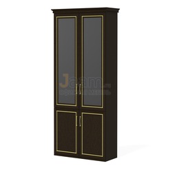 Кабинет руководителя Офисный шкаф комбинированный с карнизами в комплекте ПК-ВРН-КОМП№43