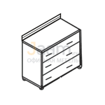 Мебель для гостиниц Комод с 3- мя ящиками ГР 760 ОАН