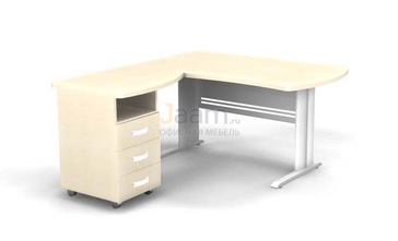 Мебель для персонала Угловое рабочее место на L-обр. каркасе левое B175/1