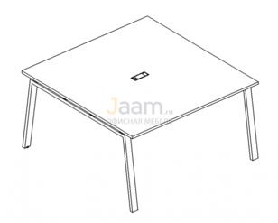 Стол для переговоров Стол для переговоров на металлокаркасе TRE Б3 131 БП